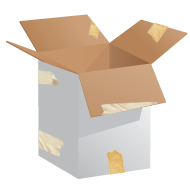 Pevné lepenkové krabice vhodné pro balení a přepravu zboží.